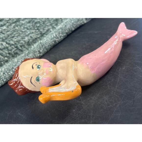 MCM Ceramic Mermaid Wall Hanging c1968 - Picture 7 of 10
